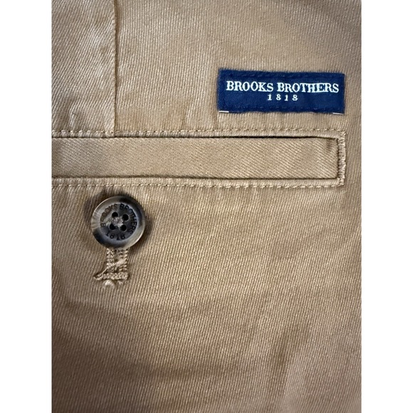 NWT Brooks Brothers Pants Mens 34x30 Chino Khaki Stretch Clark Fit Preppy - Picture 4 of 8